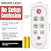 Anderic RR1004 Big Button TV Remote Control – Senior Friendly, Easy-to-use with Glow Keys, Simple Layout – Ideal for Elderly Care & Assisted Living – Compatible with Most IR TVs - White - 1 Pack