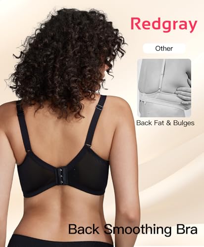 Image of Minimizer Bras for Women Full Coverage Lace Unlined Underwire Bras