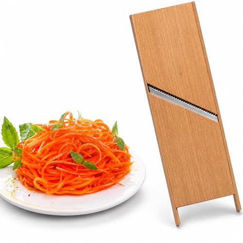 Wooden Stainless Korean Carrot Grater Steel Slicer Cutter Shredder -