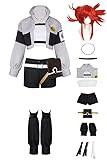 ulesoke Riyo Reaper Cosplay Gachiakuta Costume Riyo Reaper Coat Shorts Wigs Adults Womens Halloween Outfits Accessories