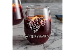 Game of Thrones Christmas Wine is Coming Stemless Wine Glass