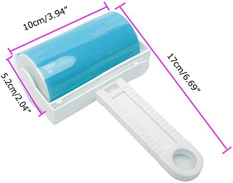 iLifeTech Reusable Lint Roller, Sticky Lint Brush for Dog, Cat Hair Remover, Washable Sticky Roller for Clothes, Carpets - Medium Size