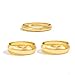 Bowdcvy Chunky Gold Bangle Bracelets for Women Stack Trendy Silver Wide Wrist Statement Cuff Bracelet Arm Cuffs Upper Bangle Fashion Jewelry Gift Accessories (3pcs gold)