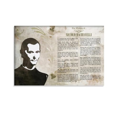 Niccolo Machiavelli Wisdom Quotes Canvas Printing Wall Art Prints Wall
