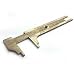 Kaufhof AJT-1255 4 Inch 100mm Brass Caliper Sliding Vernier Ruler Gauge Gem Tool Bead Measuring Inch
