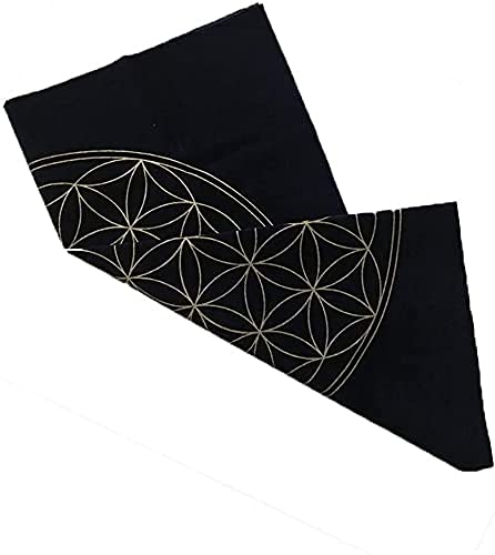 Namvo Tarottuch Tarotkarte Tischdecke Blume des Lebens Wahrsagung Altar Tuch Brettspiel Karte Pad 49 cm x 49 cm