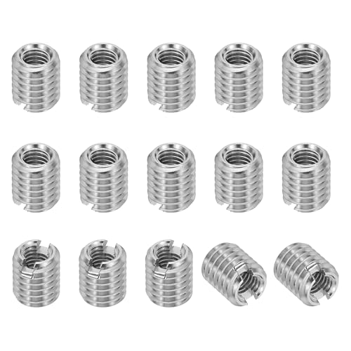 PATIKIL �C���T�[�g�i�b�g 15�� M5×M3×6mm �k���i�b�g �C���T�[�g�i�b�g�X���[�u �Z���t�^�b�s���O ���ߍ��݃i�b�g 316�X�e�����X�| �X���b�g�t�� �X�N�����[�C���p �ϊ��t�@�X�i�[