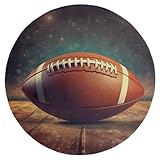 Mintoprints Rugby imprimir manteles individuales redondos de 15 pulgadas manteles individuales lavables antideslizantes para comedor decoración de cocina