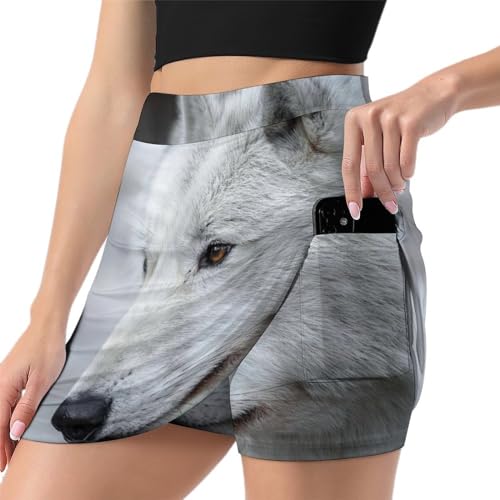 Jupe de tennis avec poche latérale et short sport intégré femme