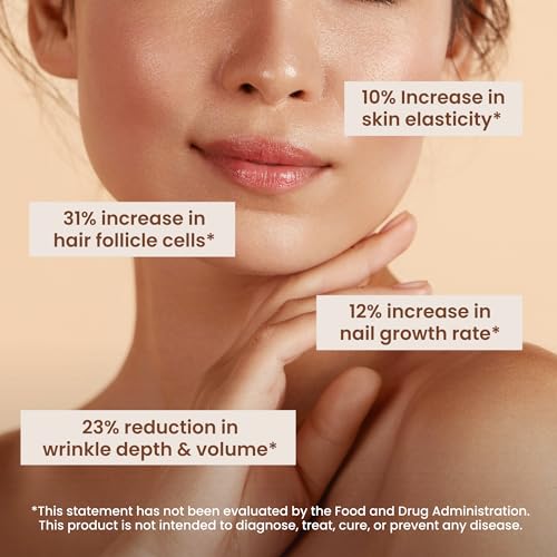 Be Radiant Liquid Collagen Peptides for Women and Men with Vitamin-C, Biotin, CoQ10 - Collagen for Women, Promotes Hair, Nail and Skin Health - 30 Day Supply 0.7 Fl Oz Travel Packets (Pack of 30)