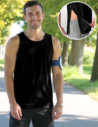 Unisex Shoulder Surgery Shirts, Shoulder Snap-Access Tank Tops, Arm Broken,Snap Open Sleeveless Shirt4