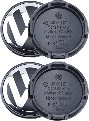 TECART Radkappen 4 STK Radnabenkappen Passt Für Volkswagen VW Universal Nabendeckel Wasserdicht Staubdicht Radnabenabdeckung ABS Nabendeckel Auto Zubehör (OD 65mm ID 55.8mm)-Silber Kohlefasermuster