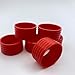 Good Elasticity 8 Pcs Red Tennis Racket/Pickleball Paddles/Squash Silicone Ring Racket Grip Bands Rubber Ring,Grip Finishing Ring/Racquet Grips Overgrip (8pcs red)