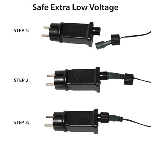 Luci natalizie 200 LED Bianco interne ed esterne