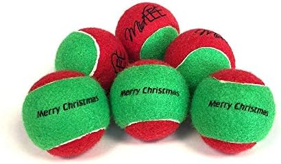 Midlee Merry Christmas Dog Tennis Balls (Regular)