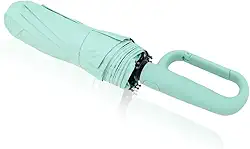 Guarda-Chuva Automático Reforçado Proteção Solar UV • Estrutura Anti-Vento Dobrável - Abertura e Fechamento Automático - Sombrinha Compacta Masculina e Feminina (Preto)