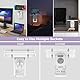 Steckdose mit LED-Nachtlicht, Nachtlight mit 4 USB und 2-Fach Steckdosenadapter Einstellbarer Automatischer Lichtsensor (2 USB-A und 2 USB-C und 2-Fach)