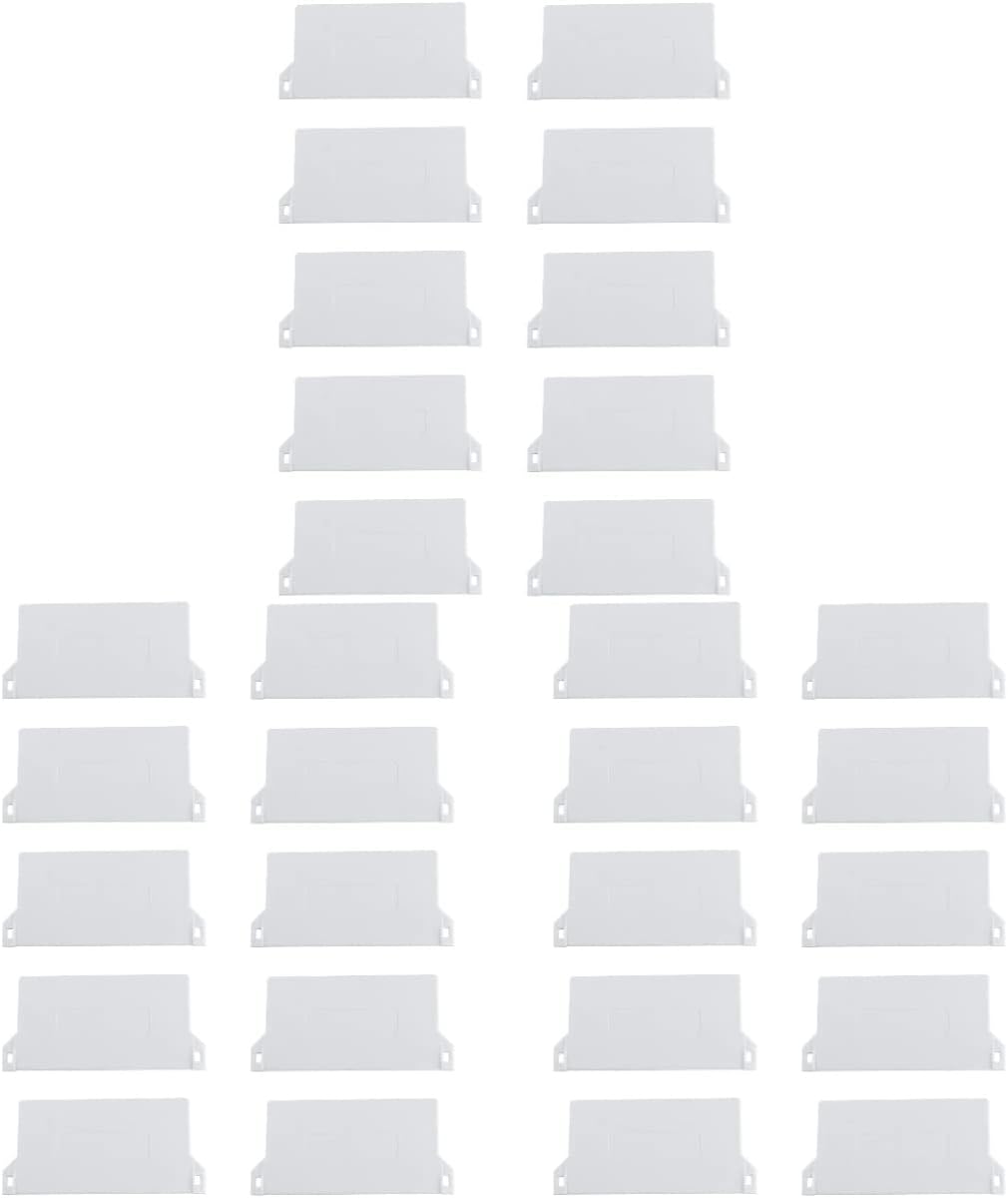 ARTIBETTER 30 Pcs White Curtain Slats Vertical Blind Curtain Weights Bottom Vertical