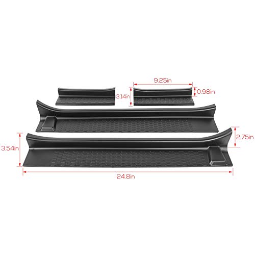 Jecar Door Sill Guards Door Entry Protectors Exterior Accessories Compatible With Jeep Wrangler 2018-2023 Jl 4-Door #TOP2