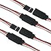 Ltvystore 55Pcs 6Sizes Male to Female 3 Pin Servo Extension Wire Cable Compatible for Futaba JR RC Servo Extension Connection Control Parts