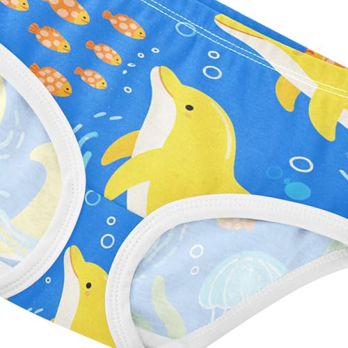 GuoChe Organic Cotton Panties 1-piecing Hip Design Panties Organic Underpants for Girls in Sizes 2T,3T, 4T, 5T, 6Y and 8Y4