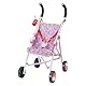 BABY born Happy Birthday Deluxe Buggy, zusammenklappbarer Puppenwagen mit blinkenden Rädern, 829950 Zapf Creation