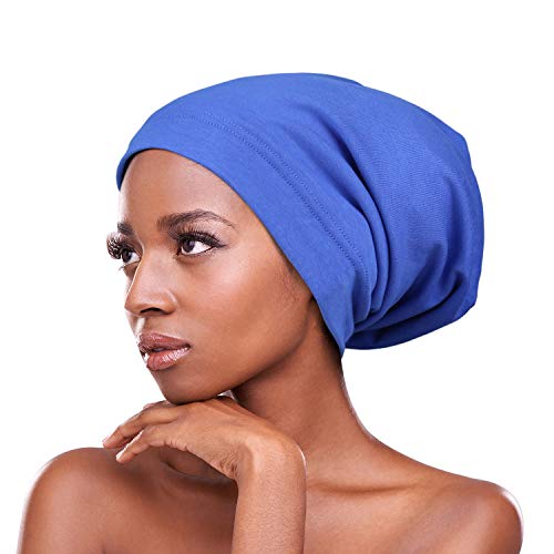 Winitas Sleeping Cap for Short Thin Hair Silk Satin Lined Extra Large