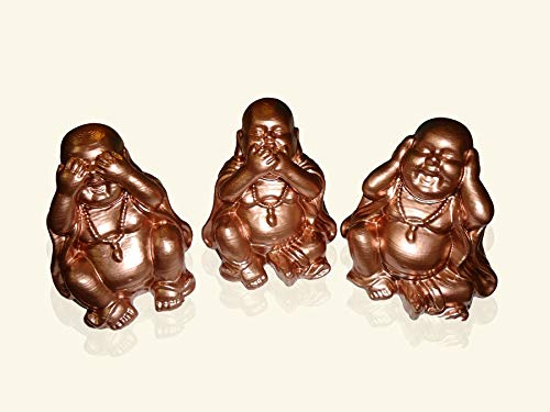 3 Statues de Bouddhas de la sagesse 10cm