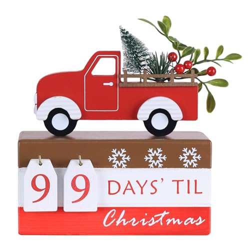DECSPAS Christmas Countdown Decorations, 99 Days Until Christmas Advent Calendar
