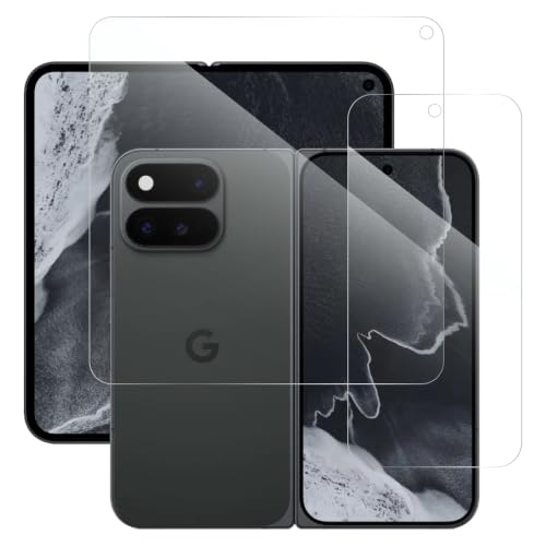 LOOF ��ʕی� �\�t�g�t�B���� for Google Pixel 11 Pro Fold �p �t�B���� �ی�t�B���� �ȒP�\��t�� �C�A�Ȃ� ���h�~ ����h�~ �����ߗ� [ �N���A �d�l ]