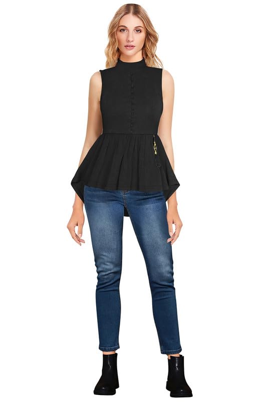 Image of Trendy Casual Women's Short Kurti | Round Neck | Stitched | Cotton Blend Design No Rimzim1