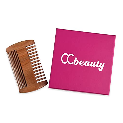 CCbeauty Personalized Custom Engraved- Beard Comb Green Sandalwood Wood Comb Handmade Wooden...