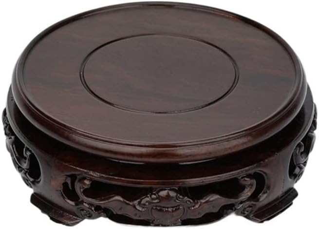 Bonsai Pedestal Vase Pedestal Stands Household Jade Teapot Display Table Indoor Flower Pot Rack Living Room Bonsai Base Plant Display Table Wooden Vase Base Planter Stand Plant Holder(Medium)