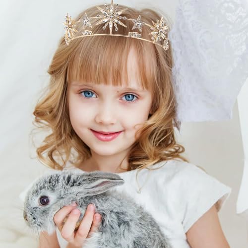 Tiara Dorada con Estrella PLAFOPE el Obsequio de Cumpleaños Ideal para Niñas 6
