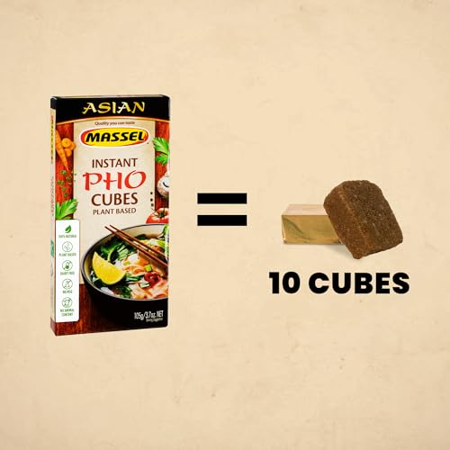 Massel Instant Pho Bouillon Broth Cubes - No MSG, Gluten Free Soup Base - 1 Pack (1 x 105g)