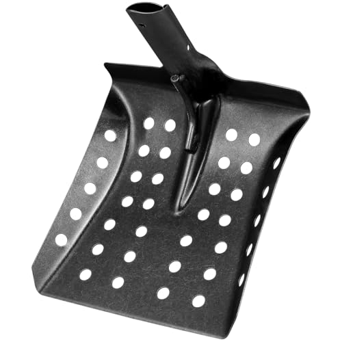 Heavy Duty Mud Sifting Shovel Head with Holes: Garden Mud Sifting Shovel Metal Drain Sand Digger...