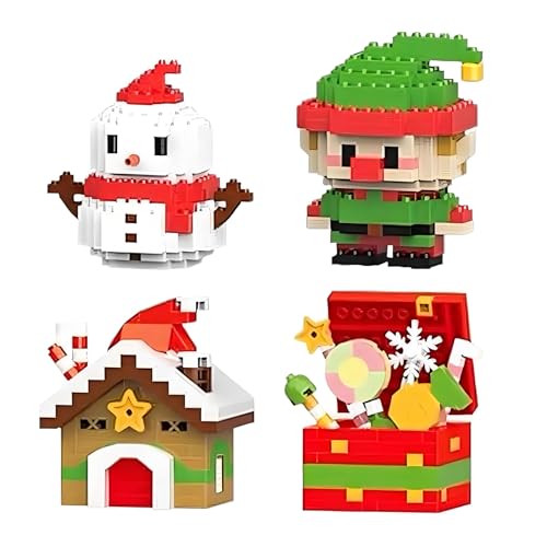Umikk Weihnachts-Mikrobausteine Santa Claus Rentier Puzzle,...