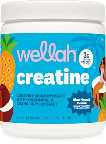 Wellah Wellah Creatine for Women (Blue Hawaii) 50 Servings, 3g Per Serving sold by Nutricost - Amazon Seller - US