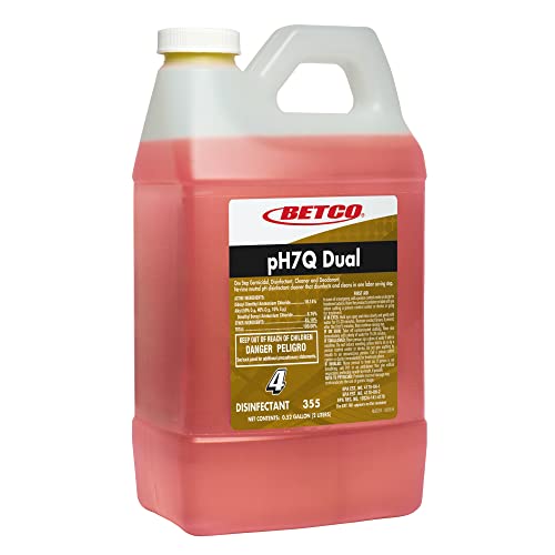 Betco® PH7Q Dual Neutral Disinfectant Cleaner, Pleasant Lemon Scent, 72