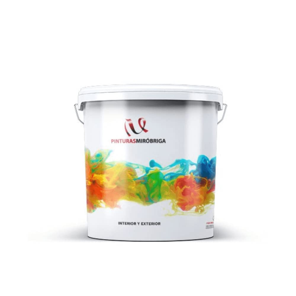 Pintura Plástica Blanca para Interior y Exterior Miróbriga (15 Lt.)