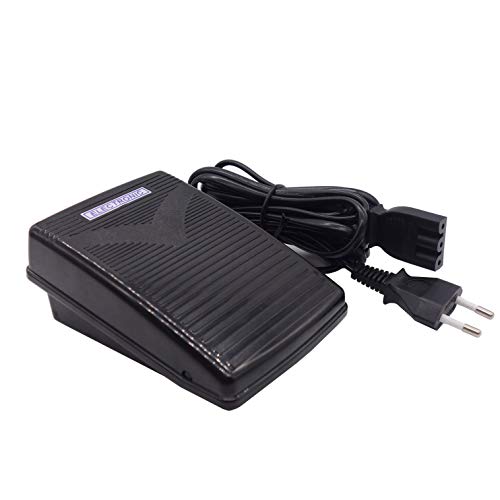 Pedal de Control de Pie Pedal Eléctrico con Cable para Máquina de Coser Doméstica, 200–240V, Enchufe EU