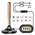 2025 TV Antenna Indoor & Outdoor for Smart TV Local Channels, Up to 550 Miles Range Signal Amplifier 4K Ultra HD, 1080P Full HD Supported, with 16ft HD Cable & AC Adapter