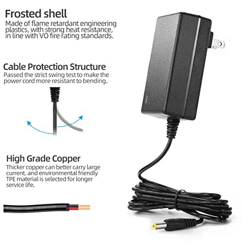 ANTOBLE 9V AC Power Adapter for Schwinn Stationary Bike 430 270 230 220 170 130 470 A10 Charger for Schwinn Exercise Elliptical Recumbent Upright Trainer 9VDC Power Supply 6.5ft Cord