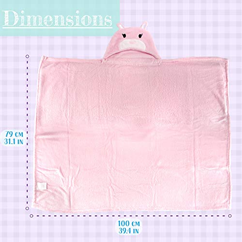 Image of BambooMN Super Soft Hooded Baby Bath Animal Towels - Cute Nursery Essentials Ages Newborn to Toddler - For Girls /Boys