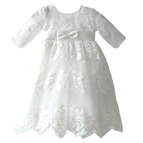 LOLIWE Taufkleid Festkleid Spitze Mädchen Kleid Blumenmädchenkleid M22 (DE/NL/SE/PL Numerisch 86)