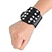 RiToEasysports Fishing Wristband, PU Steel Handguard, Fishing Accessories, Comfortable Black Leather, for Fishing Enthusiasts, Fishing Trips, Beach Activities, Outdoor Adventures