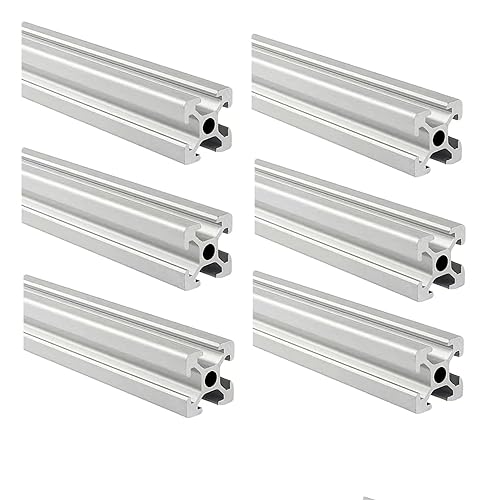 2020 Aluminum Extrusion T Slot 1460mm Long Silver 6 Pack, Extrude...