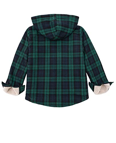Image of ZENTHACE Boys Sherpa Fleece Lined Flannel Jacket