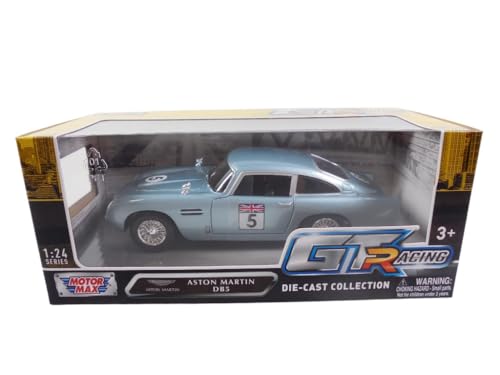 OPO 10 - Miniature car reproduced at 1/24 scale compatible for Aston Martin DB5 GTR - GT RACING UK #5 - Motormax 73789 - Image 2