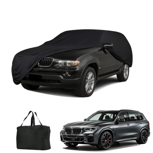 Image of Indoor Car Cover Custom Fit for BMW X3 /X5 /X6 /X7 Luxurious Soft Stretch Satin Car Cover Breathable Dust-Proof for Underground Garage, Car Show